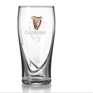 Guinness Gravity 20oz Pub Glass w Embossed Harp